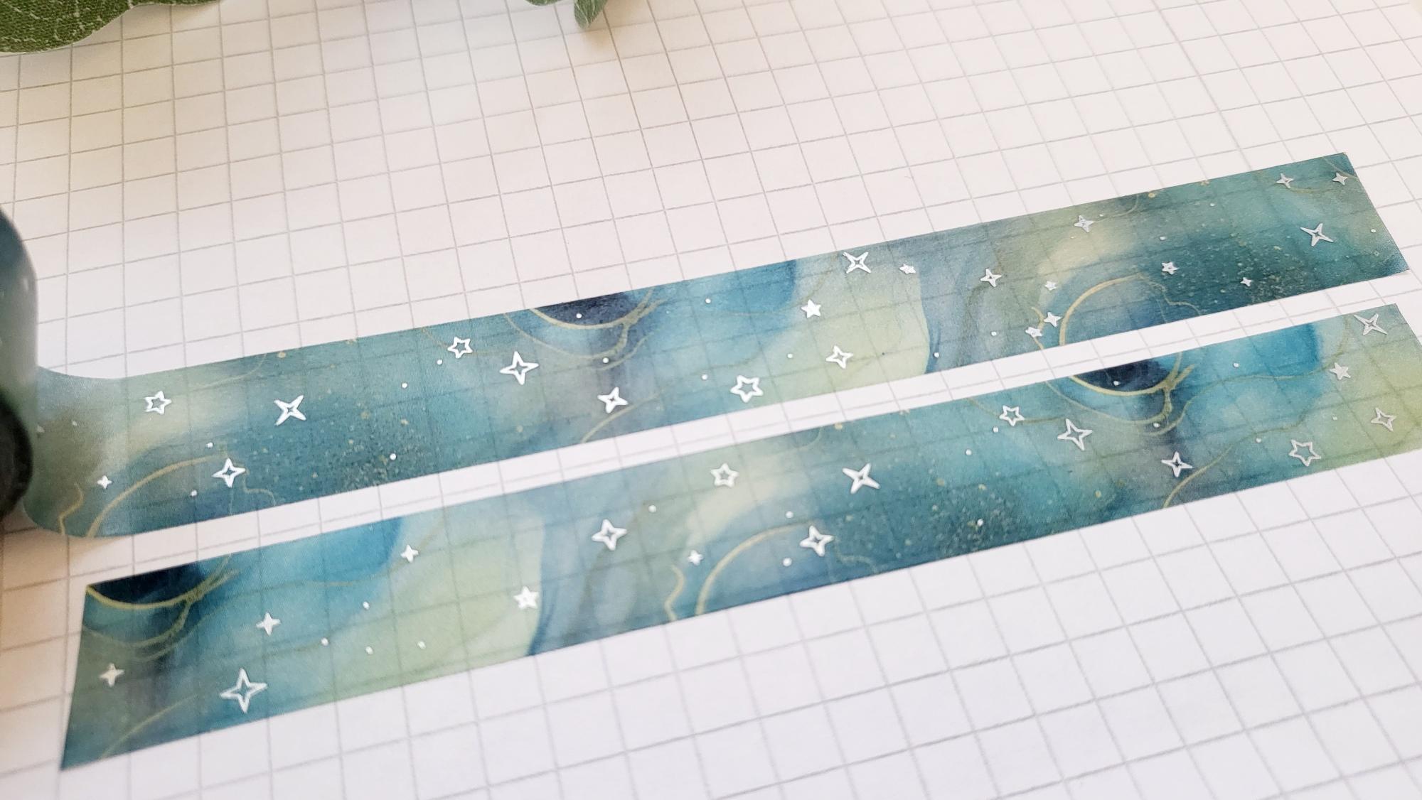 Washi Tape Blauer Marmor